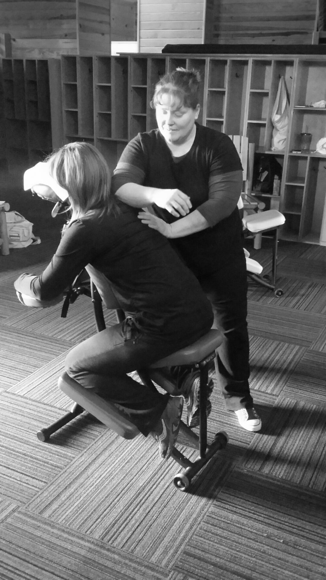 Mandi Parker. Owner of Tennessee Chair Massage Mandi Parker